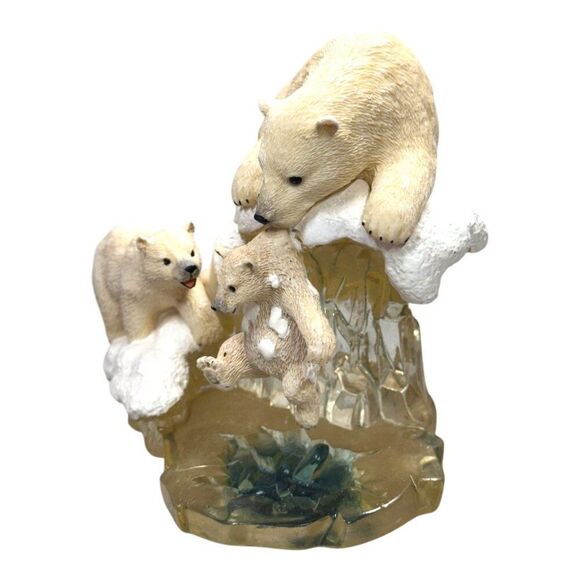 The Hamilton Collection "Icy Rescue" Polar Bear Sculpture Figurine Arctic - Picture 4 of 7